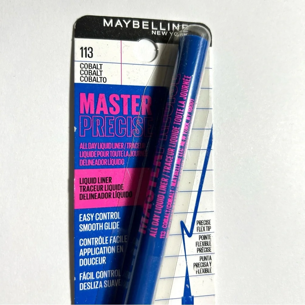 🆕 MAYBELLINE Master Precise All Day Liquid Eyeliner, Waterproof 113 Cobalt Blue